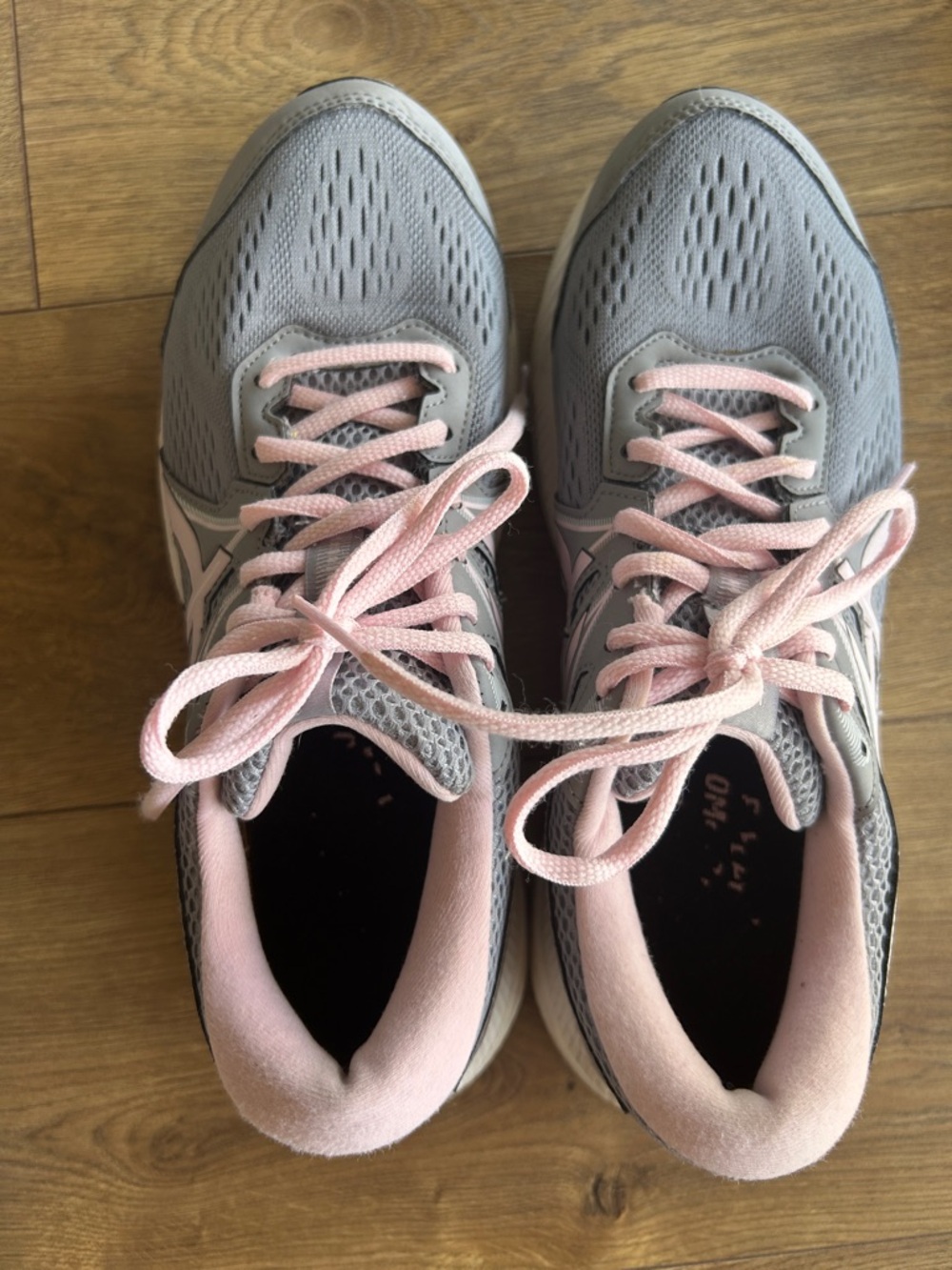 ASICS Gray and Pink Women's Running Sneakers - Picture 7 of 9